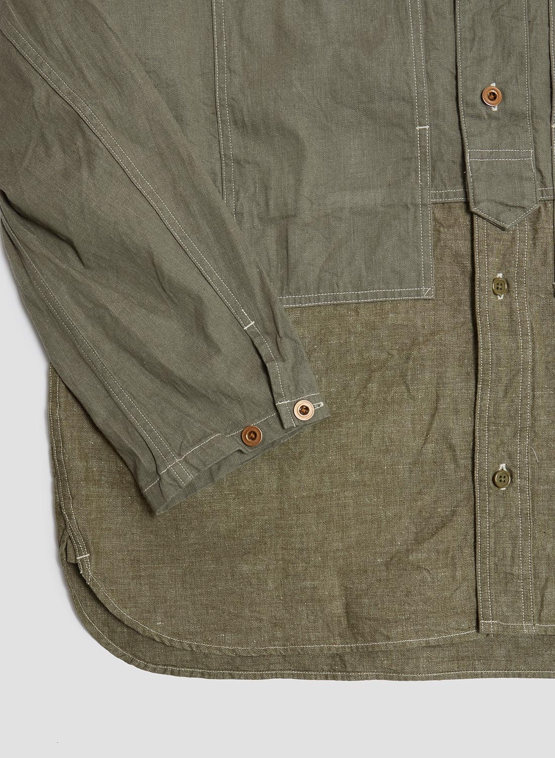 Utility Shirt Type 2 10oz Denim in Green - 4