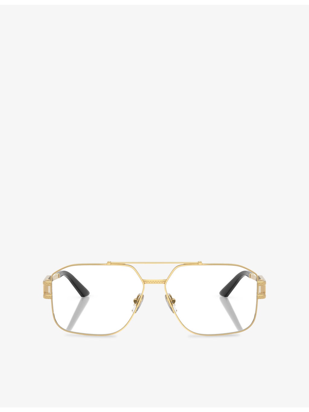 VE1302 Irregular-Frame Metal Optical Glasses - 1