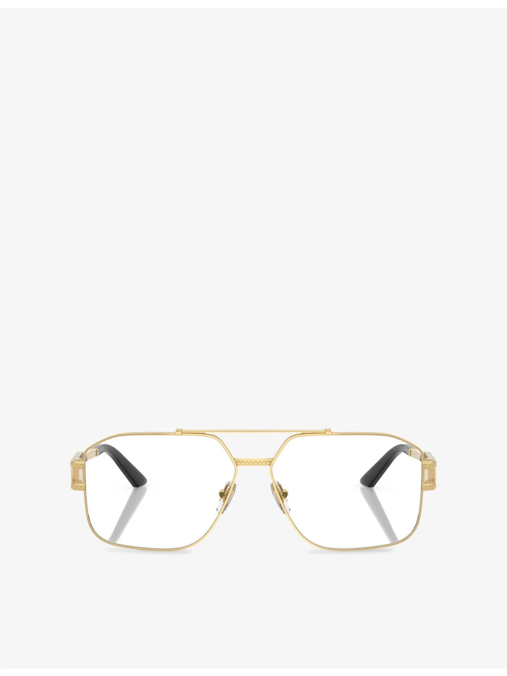 VE1302 Irregular-Frame Metal Optical Glasses - 1