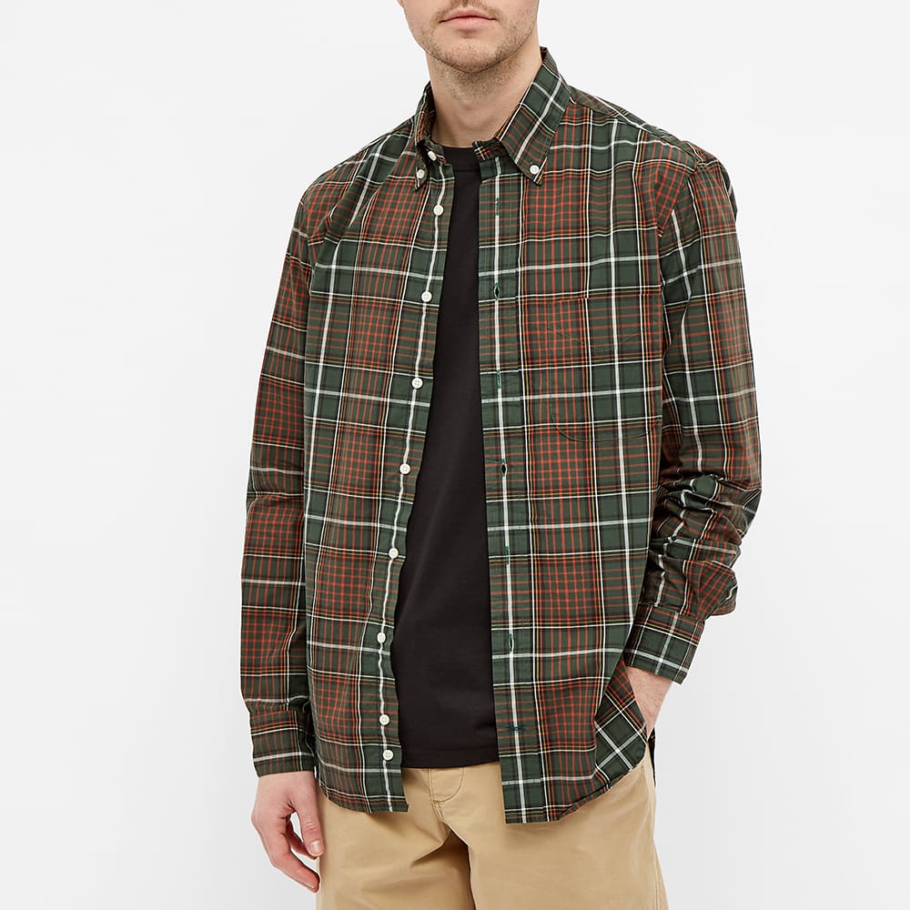 Gitman Vintage Button Down Poplin Plaid Shirt - 5