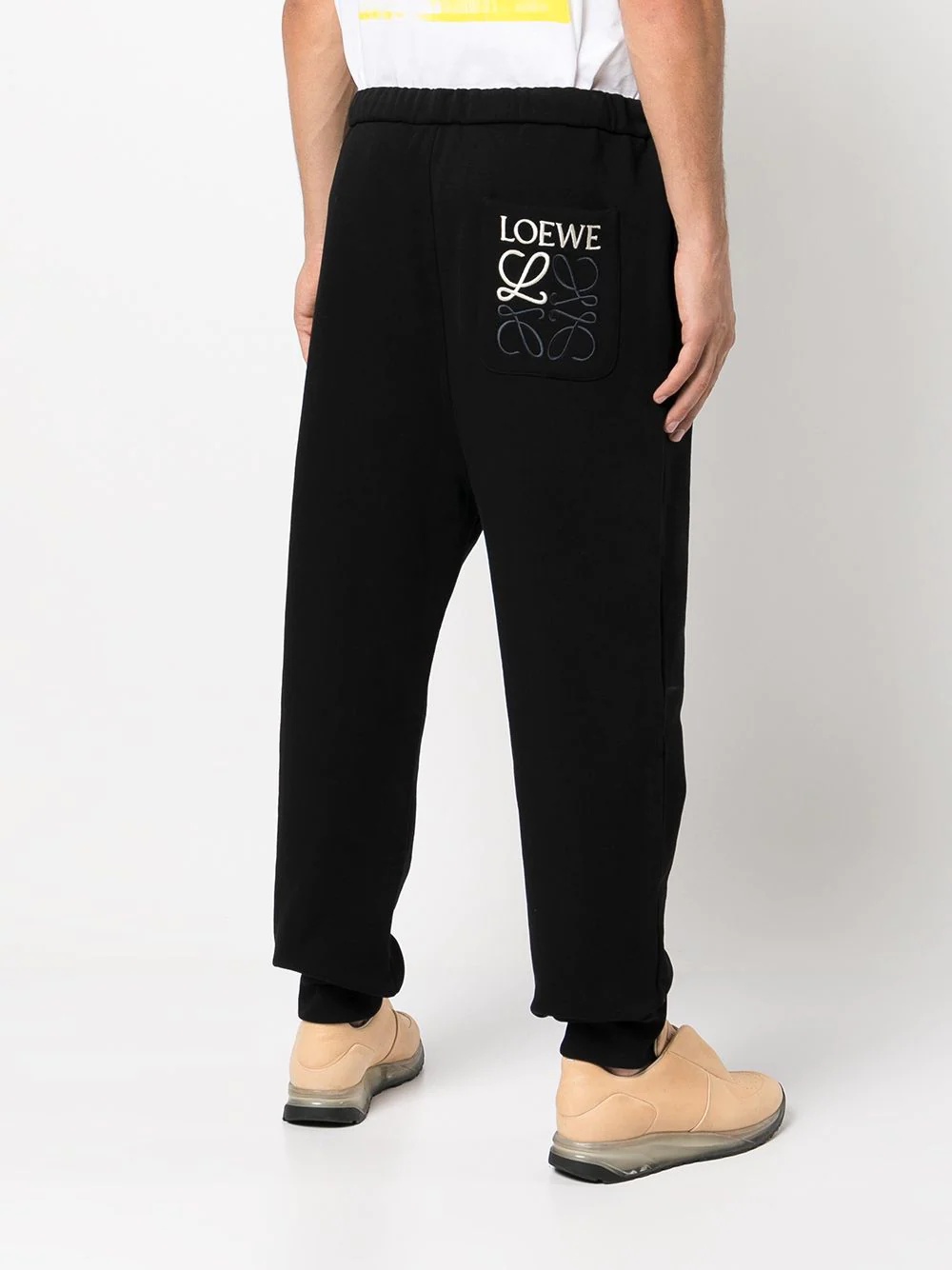 embroidered logo trousers - 4