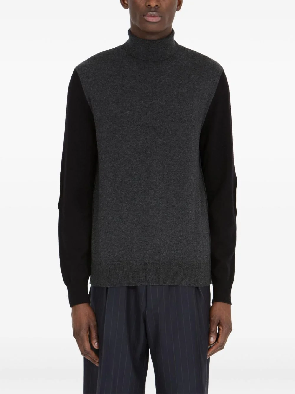 panelled sweater - 1