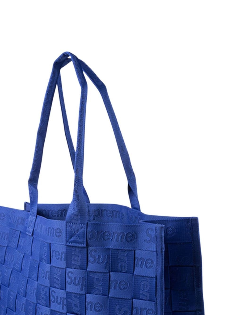 jacquard woven tote bag - 3
