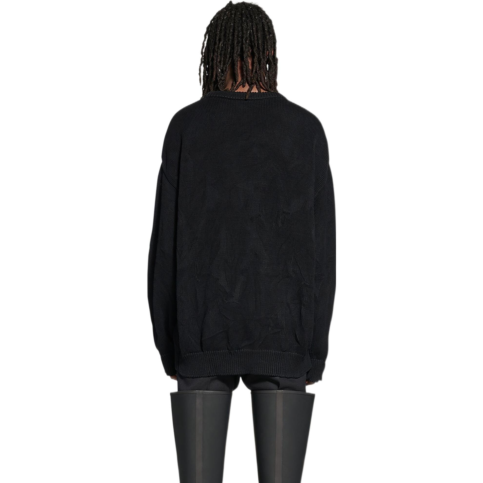 Balenciaga BB Paris Icon Sweater 'Black' 696226T32521000 - 5