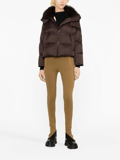 Yves Salomon hooded quilted down jacket outlook