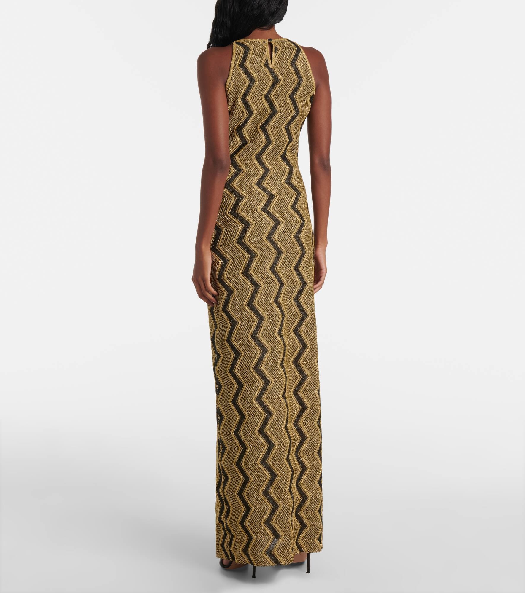 Zig Zag lamé maxi dress - 3