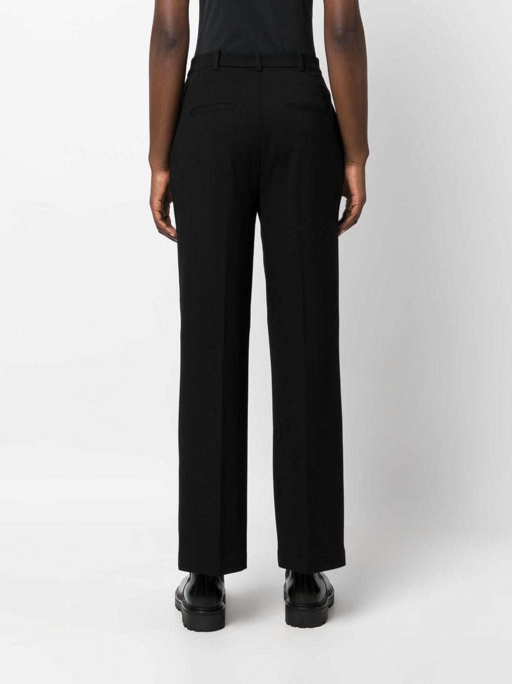 mid-rise straight-leg trousers - 4