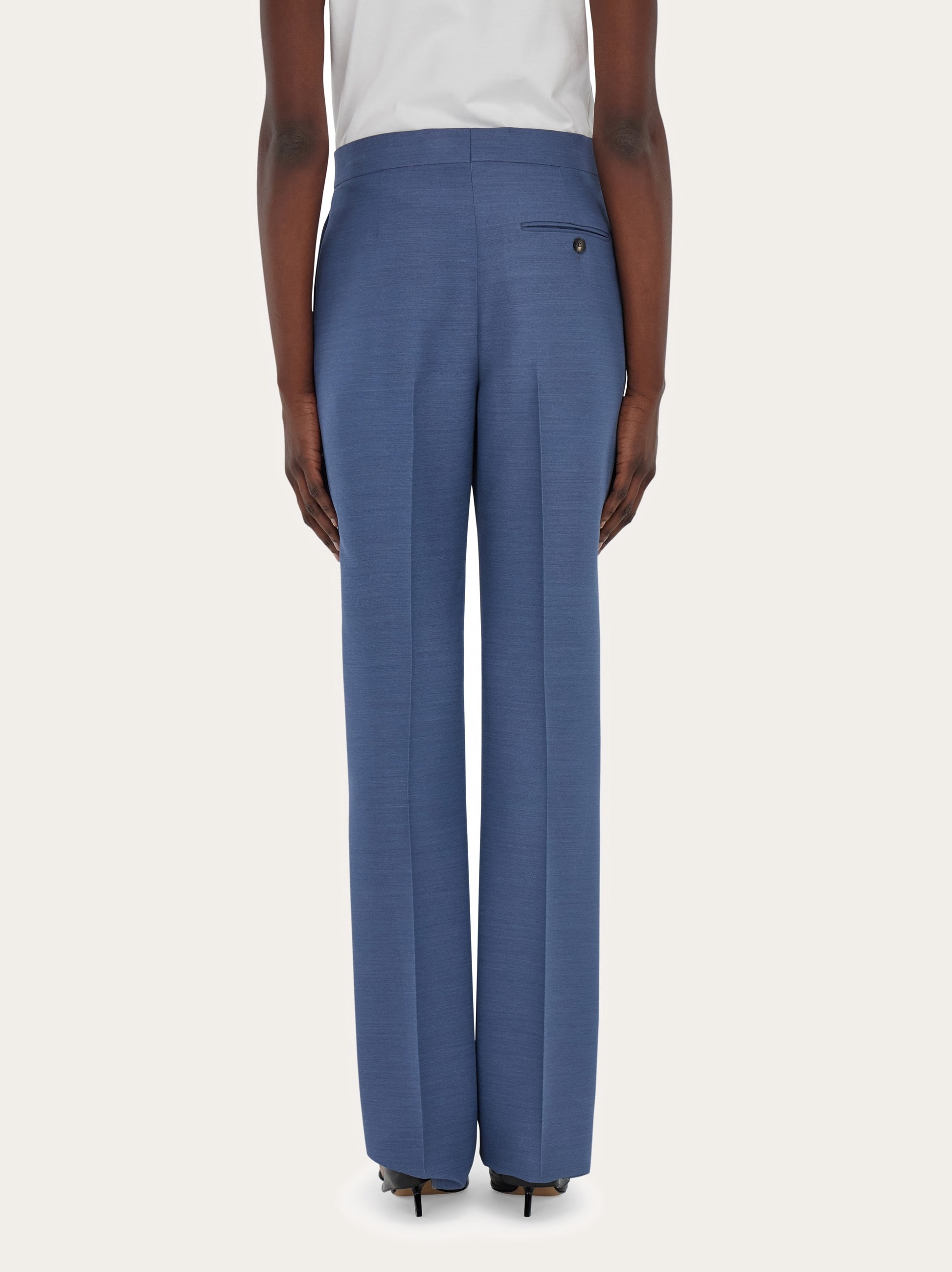 Wool faille trouser - 4