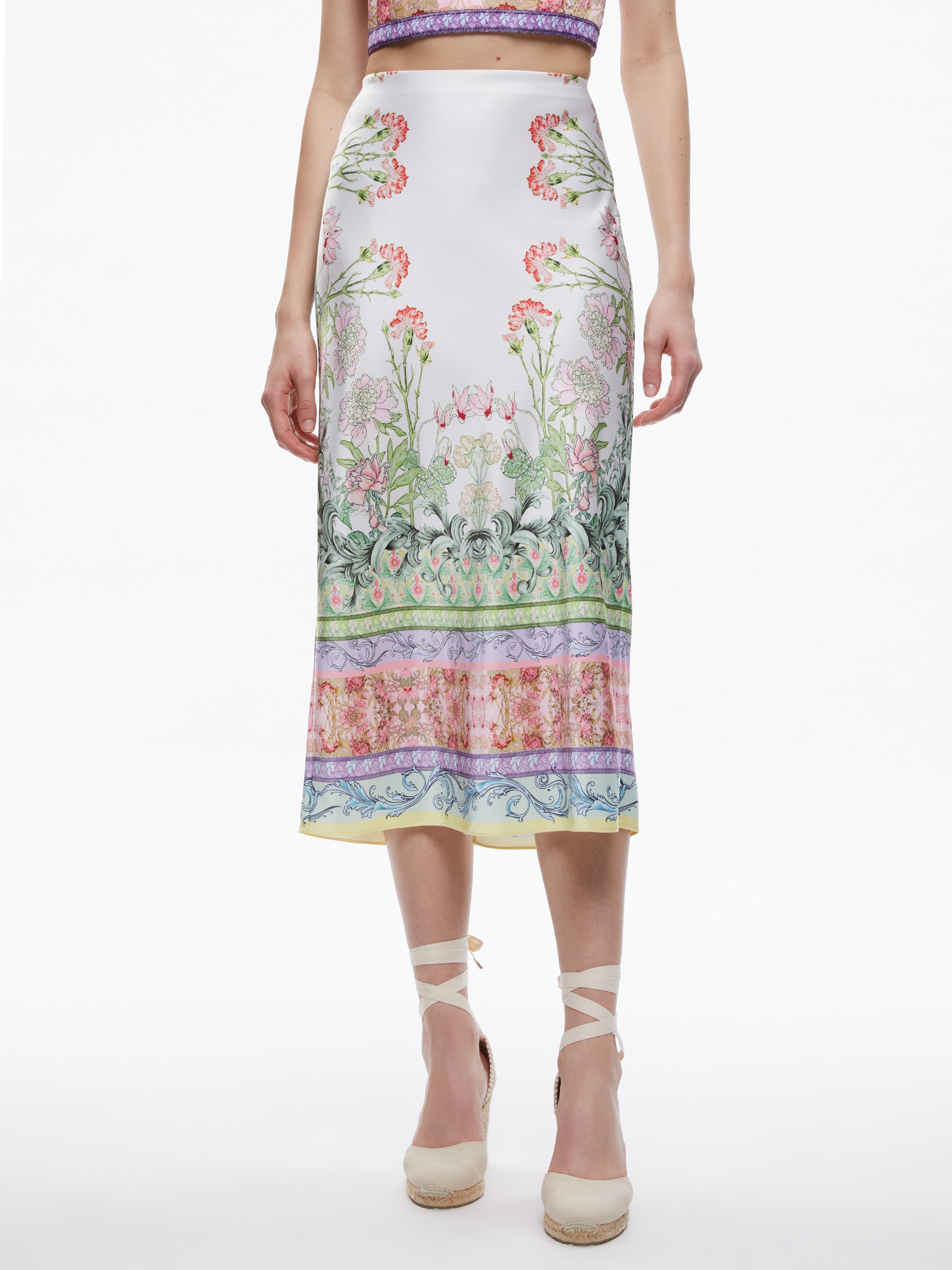 MAEVE SLIP MIDI SKIRT - 2