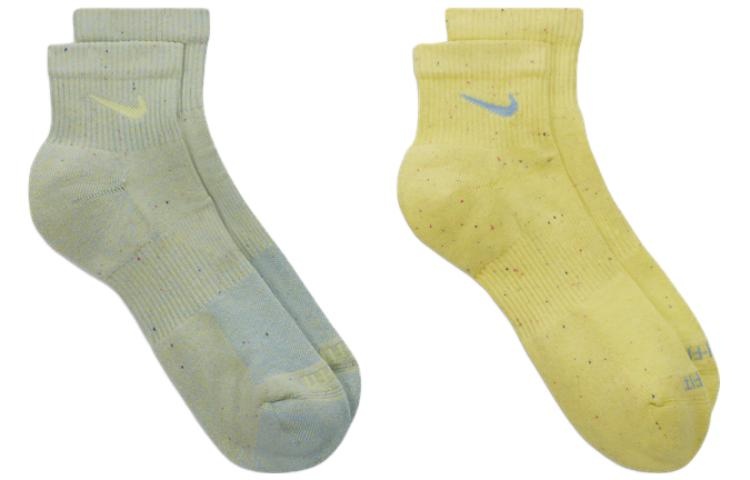 Nike Everyday Plus Cushioned Training Ankle Socks 'Green Yellow' DR5295-908 - 2