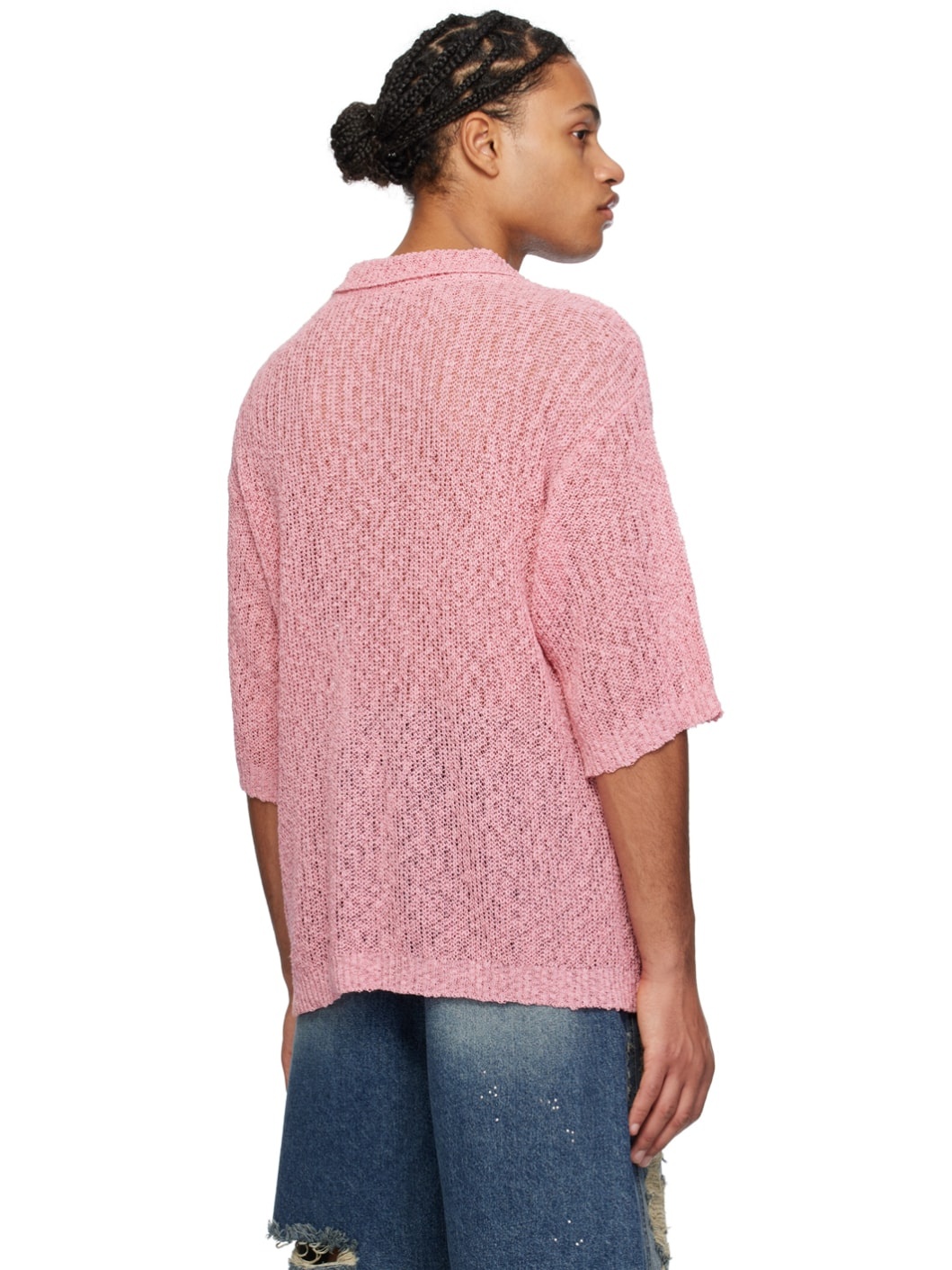Pink Flap Pocket Polo - 3