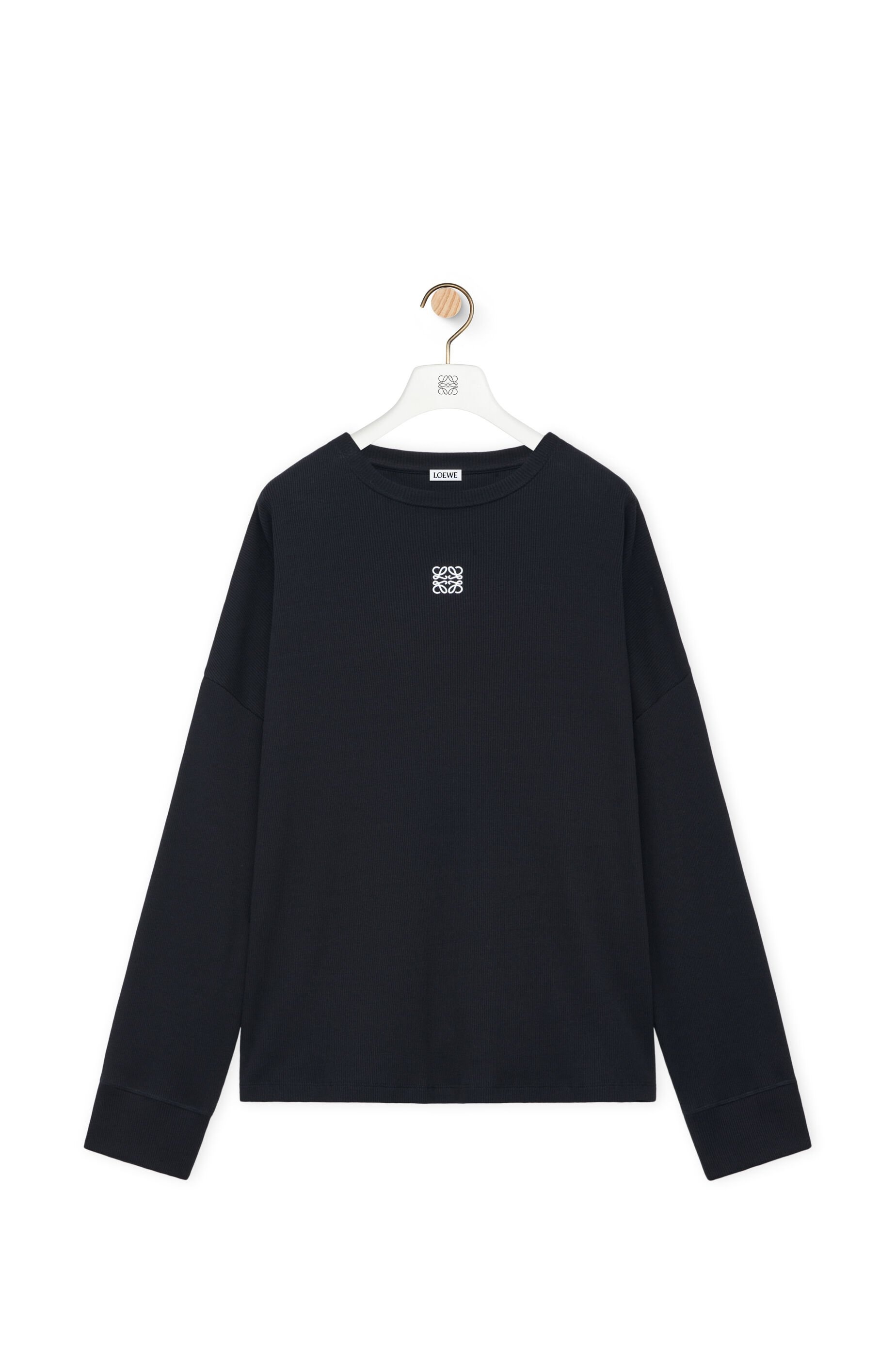 Oversized fit long sleeve T-shirt in cotton - 1