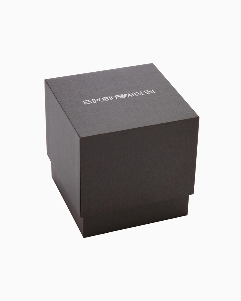 SOLAR-POWERED THREE-HAND BLACK LEATHER WATCH 5