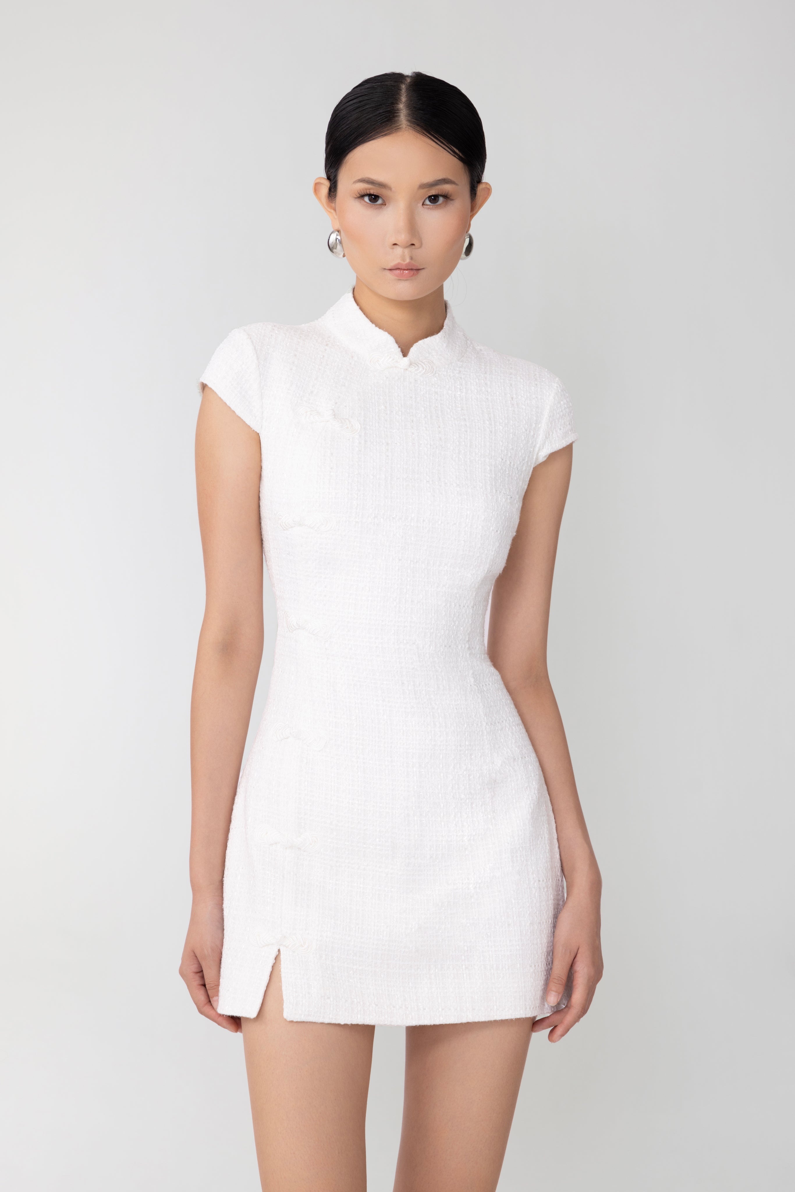 NATASHA TWEED MINI DRESS - 5