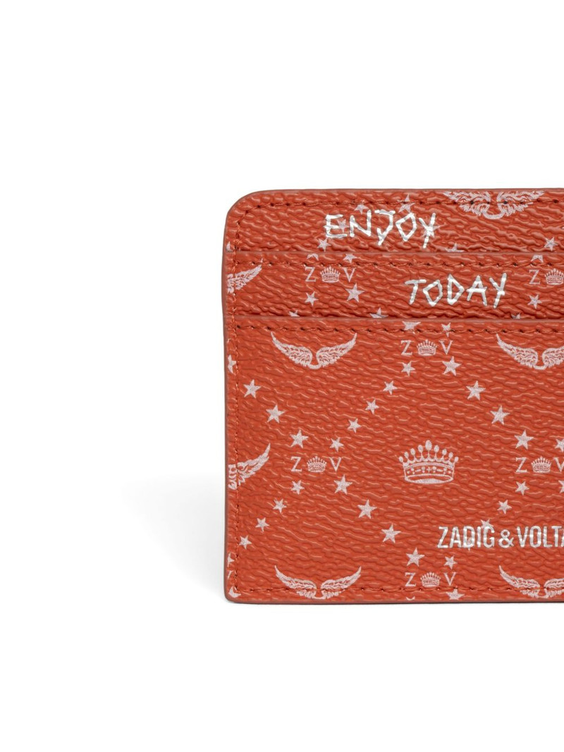 Zadig & Voltaire monogram star-print cardholder outlook