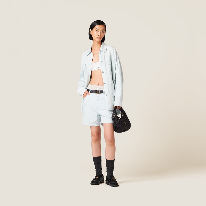 Miu Miu Denim Bermudas outlook