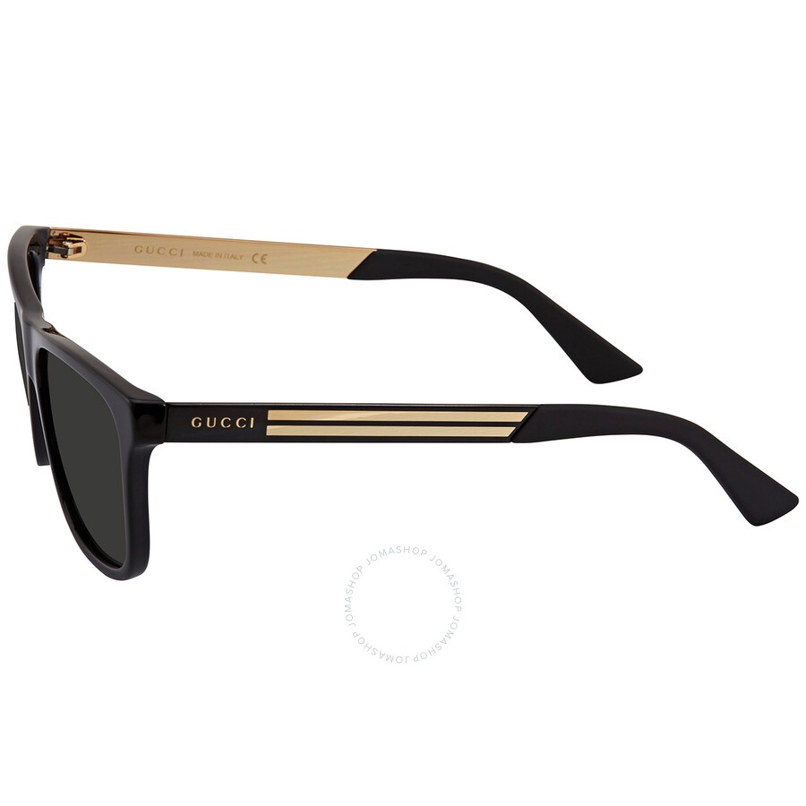 Gucci Polarized Grey Rectangular Men's Sunglasses GG0687S 002 57 - 4