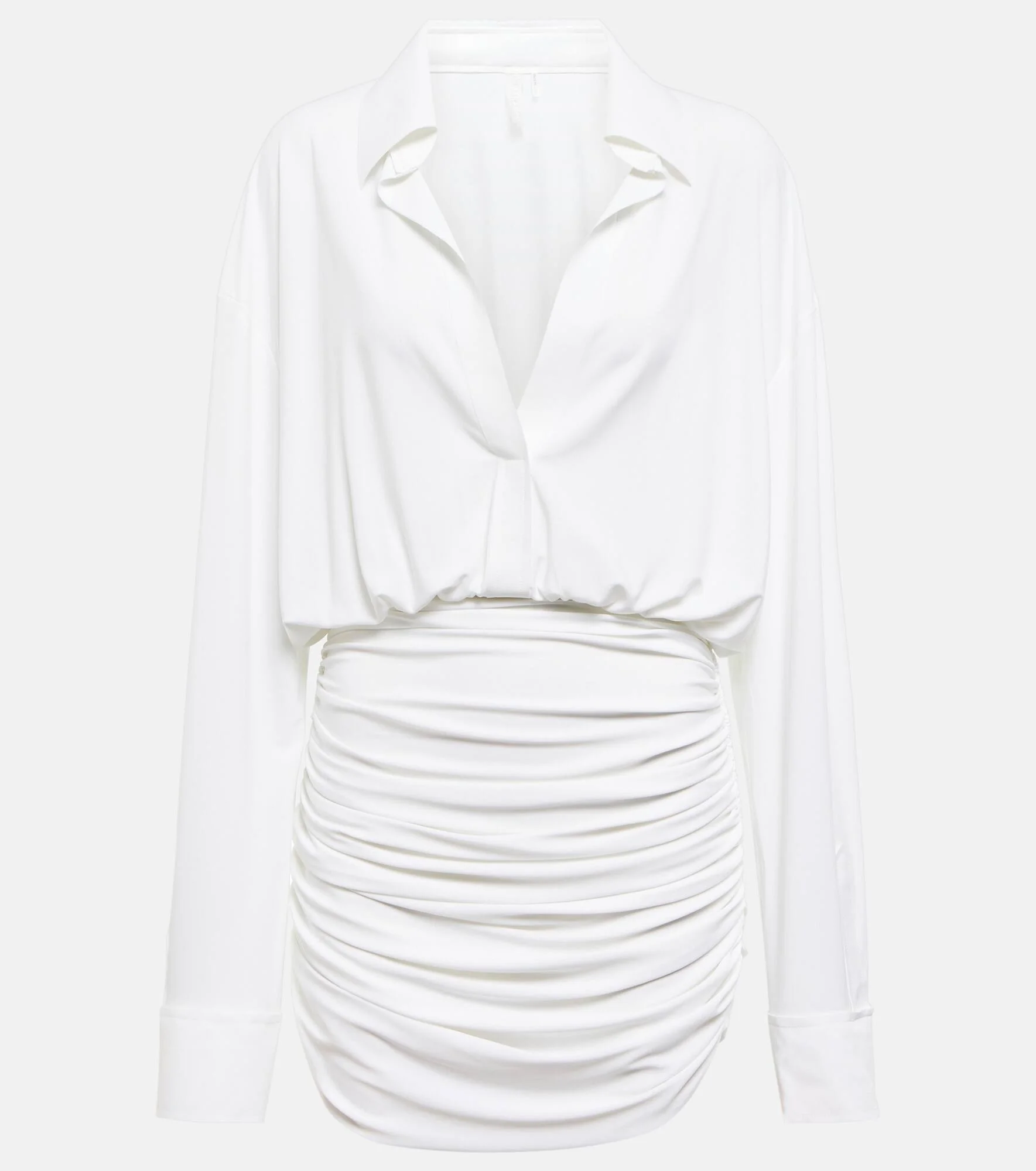 Ruched shirt dress - 1