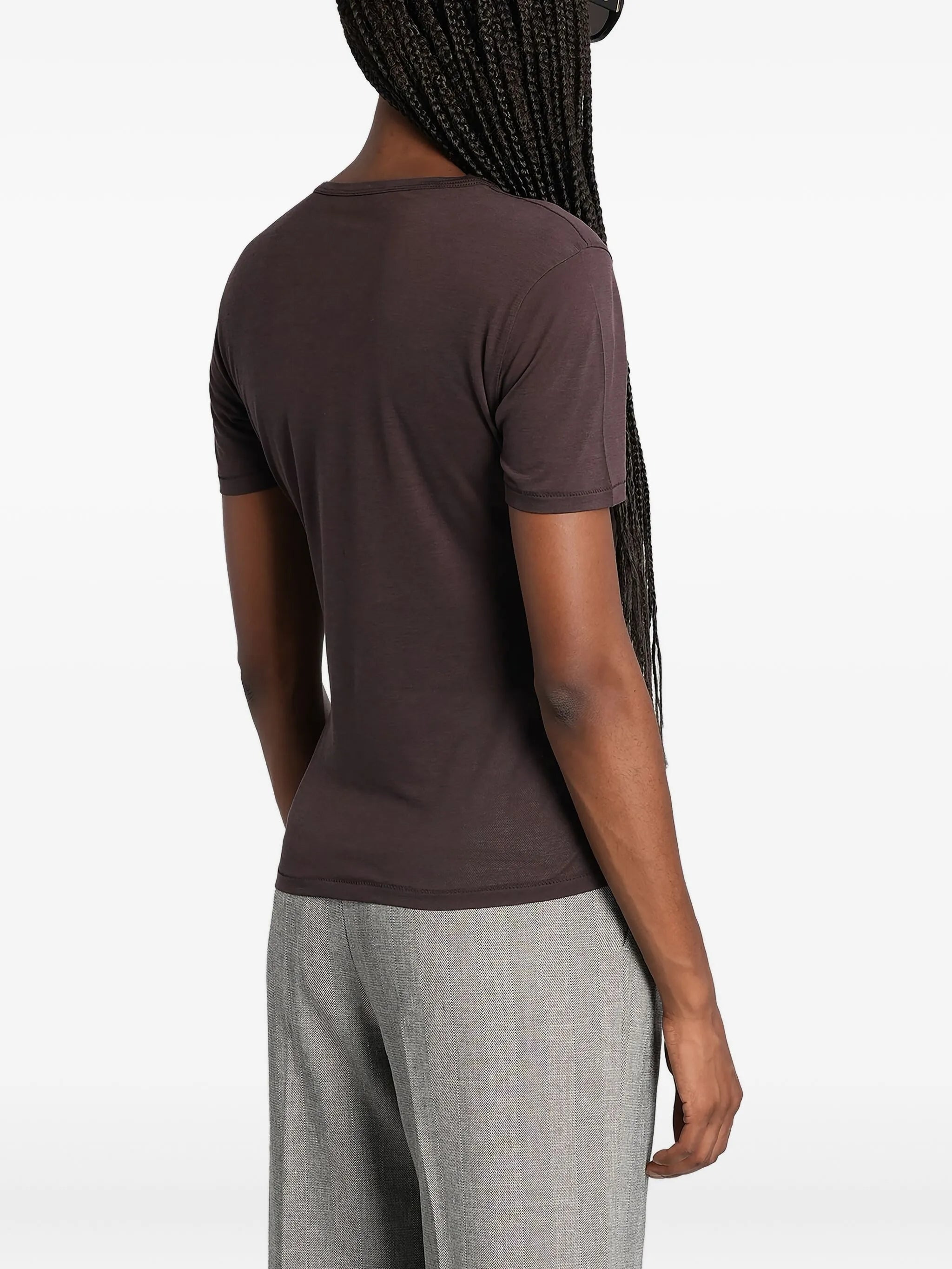 Anine Bing Round-neck Short-sleeve T-shirt - 3