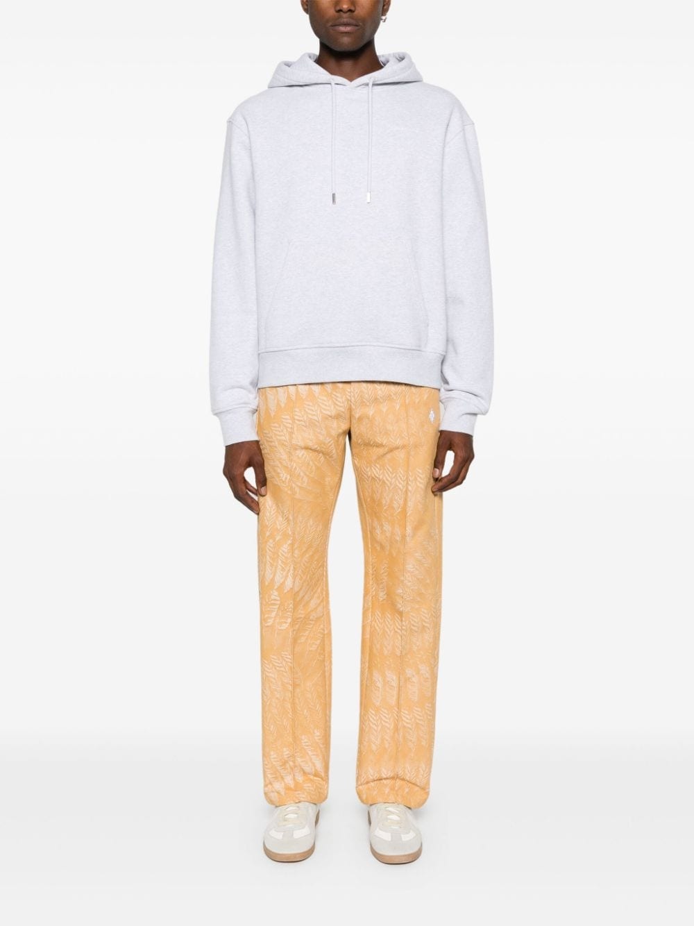 AOP Feather straight-leg trousers - 2