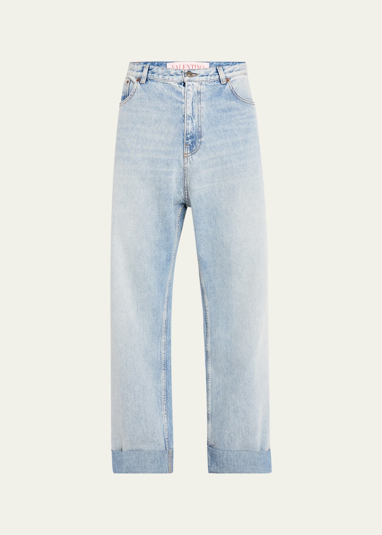 Men's Wide-Leg Denim Jeans - 1