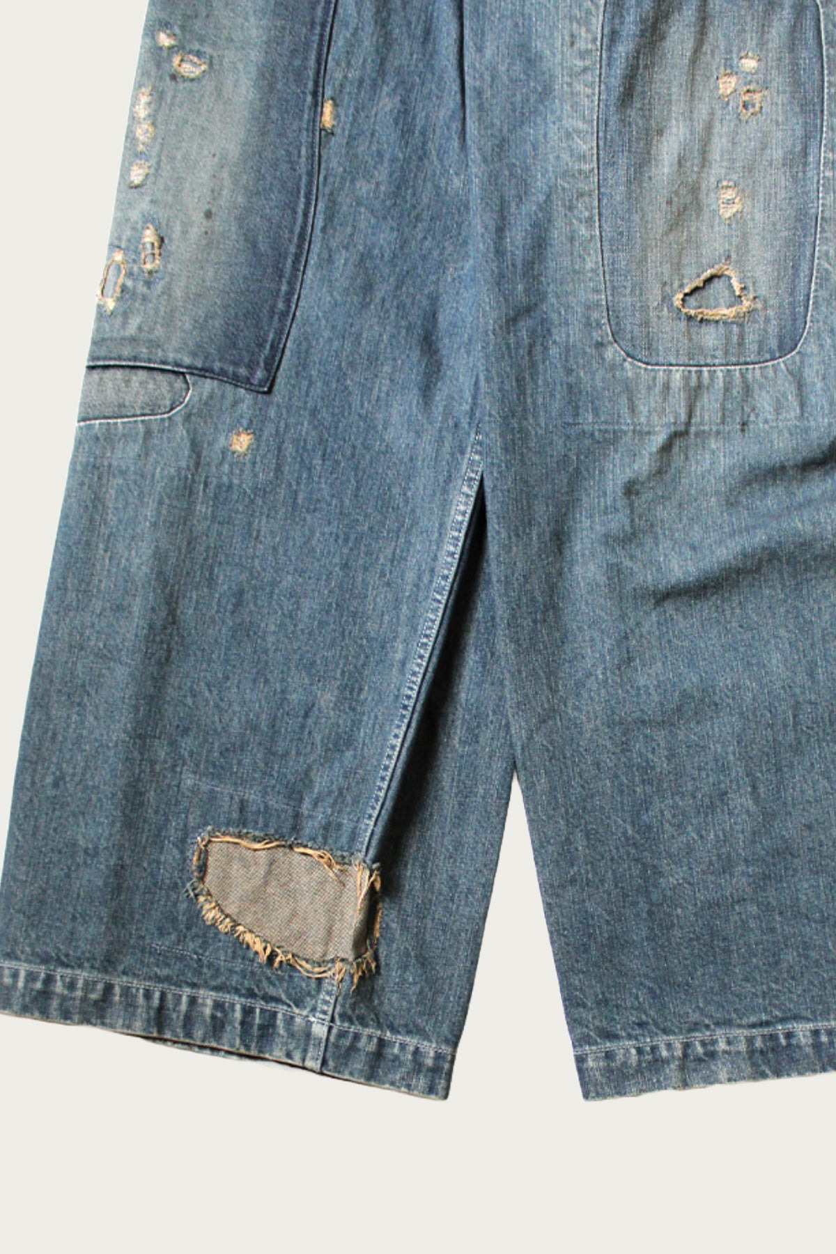 14oz Denim FATIGUE Baggy Pants (RUSHFIELD Remake) - Indigo - 8