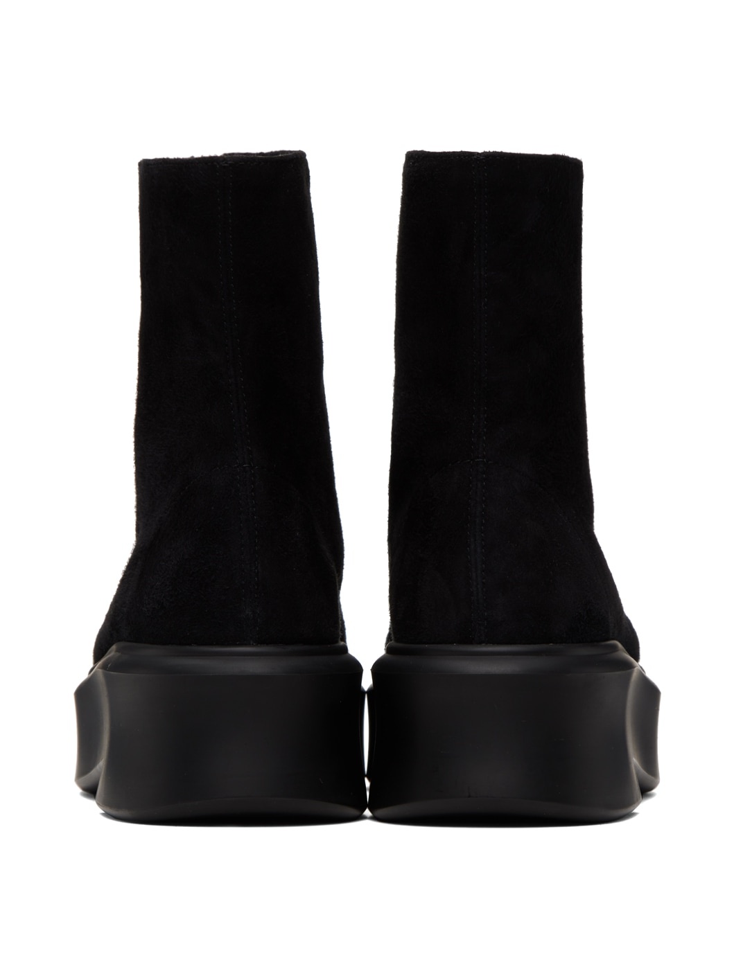 Black Zipped I Boots - 2