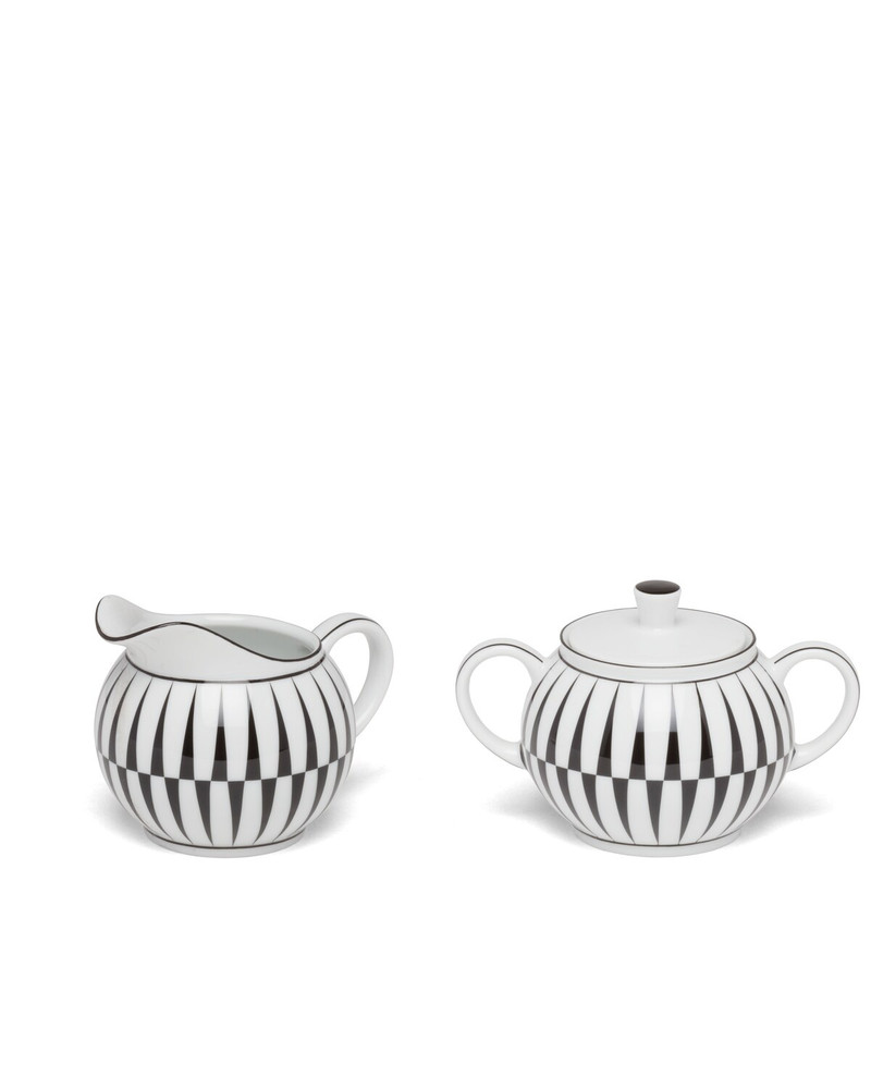 Porcelain milk jug and sugar bowl set 1