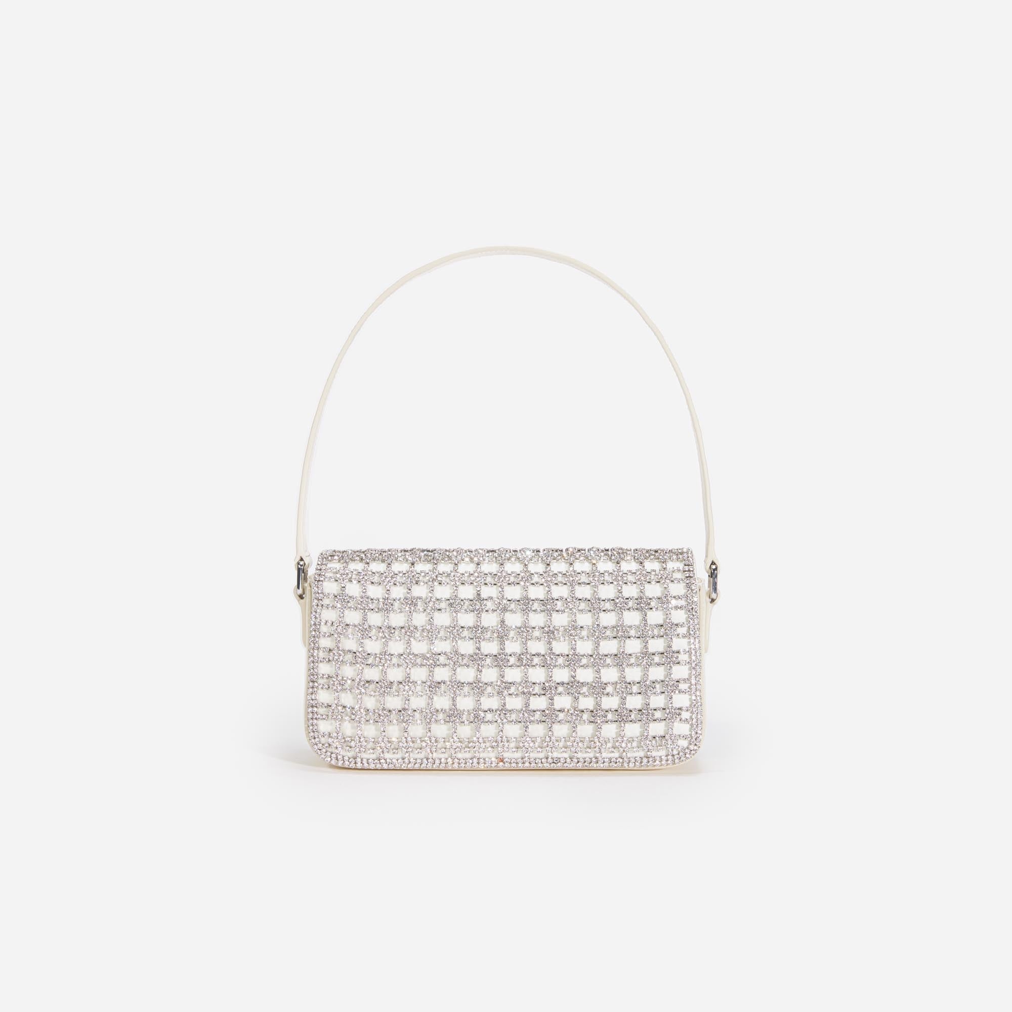 Champagne Crystal Baguette Bag - 3