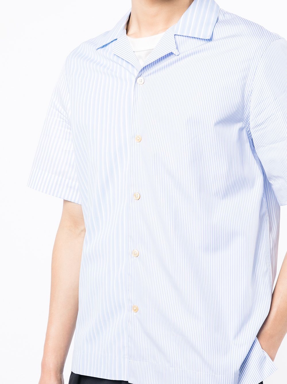 two-tone short-sleeve shirt - 5