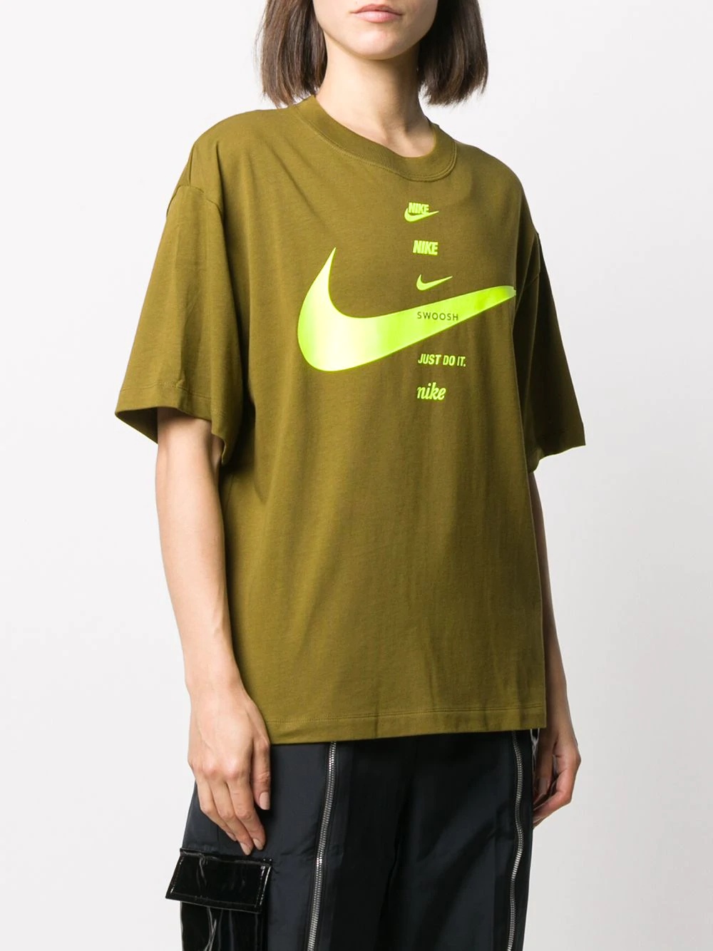 Swoosh logo print T-shirt - 3