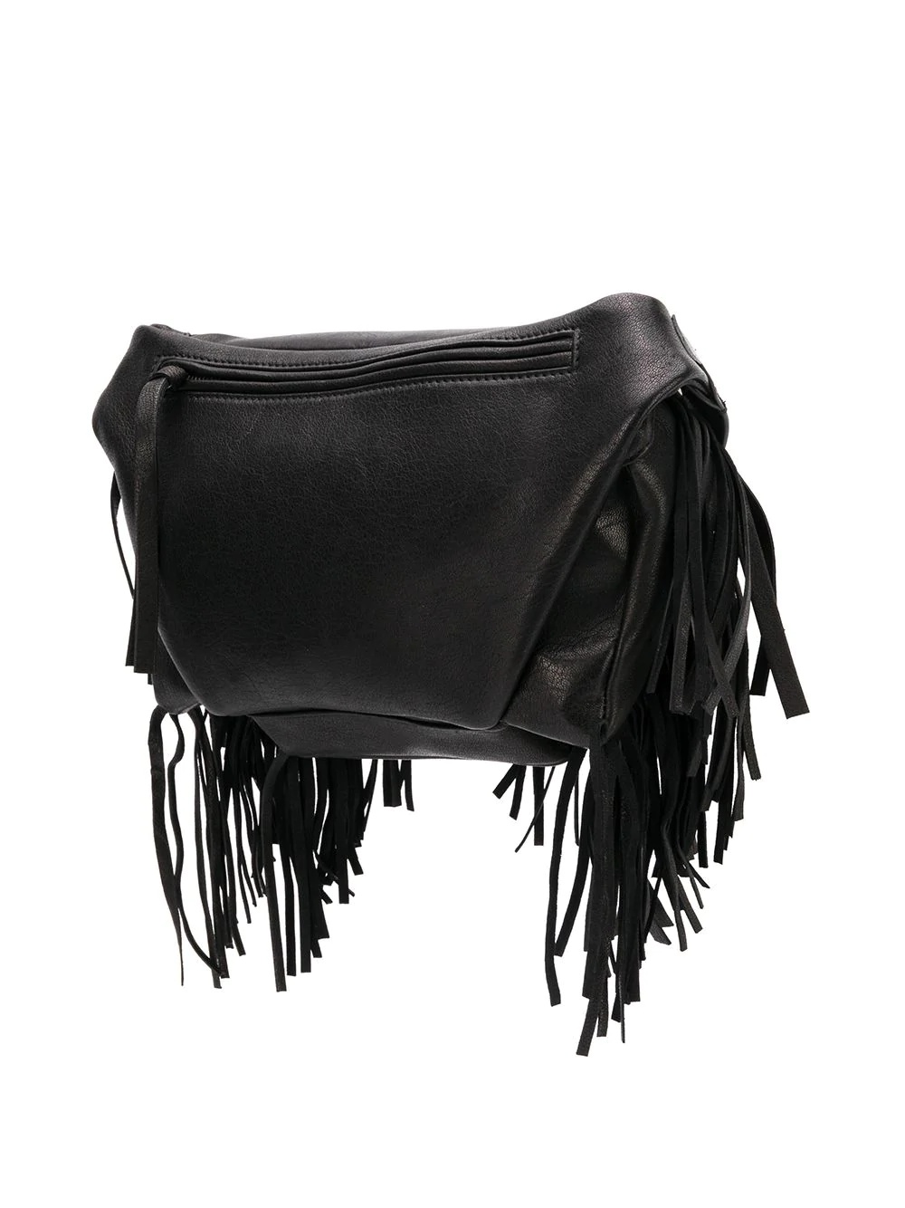 fringe front zip belt bag - 3