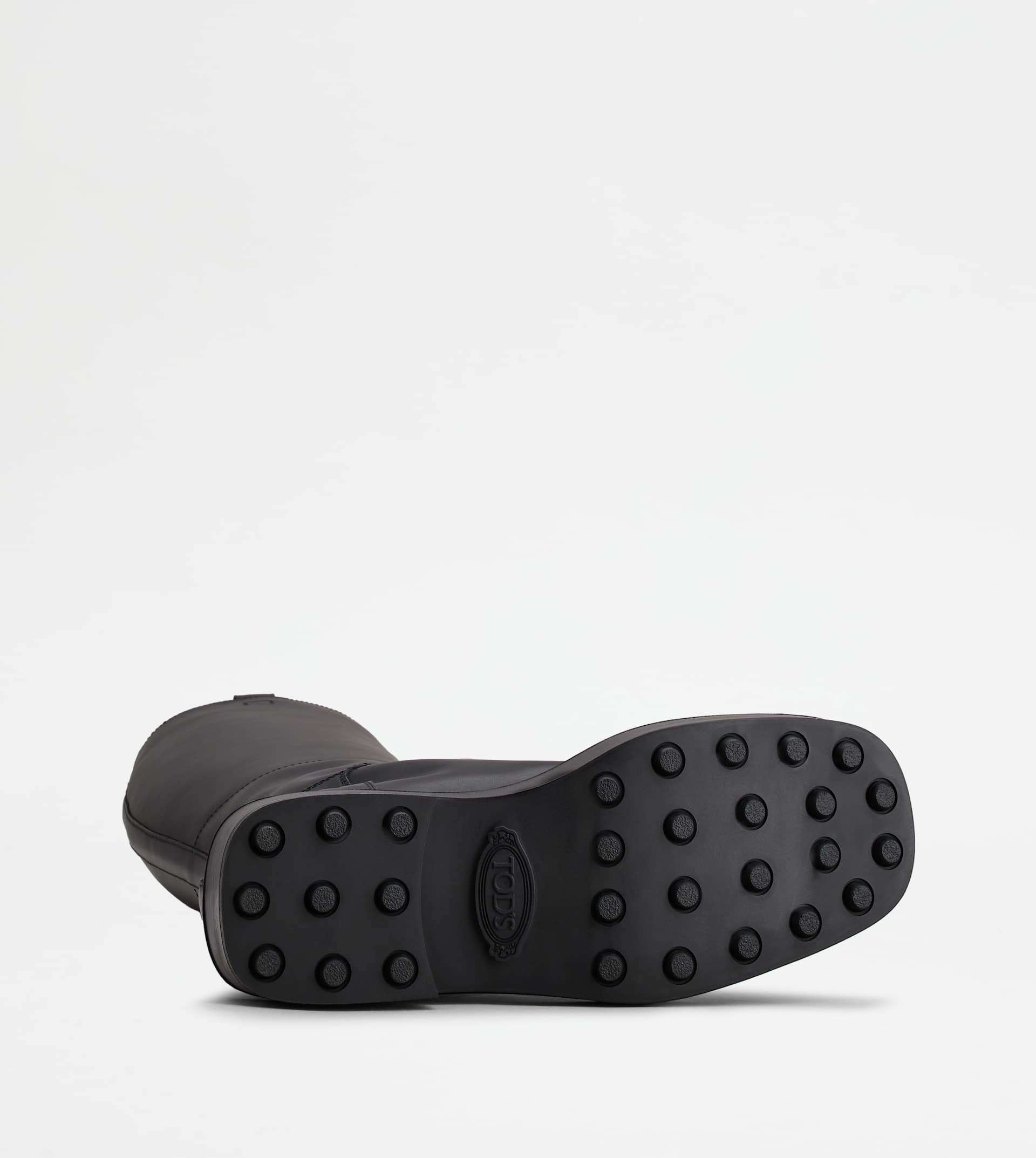 BOOTS IN LEATHER - BLACK - 6