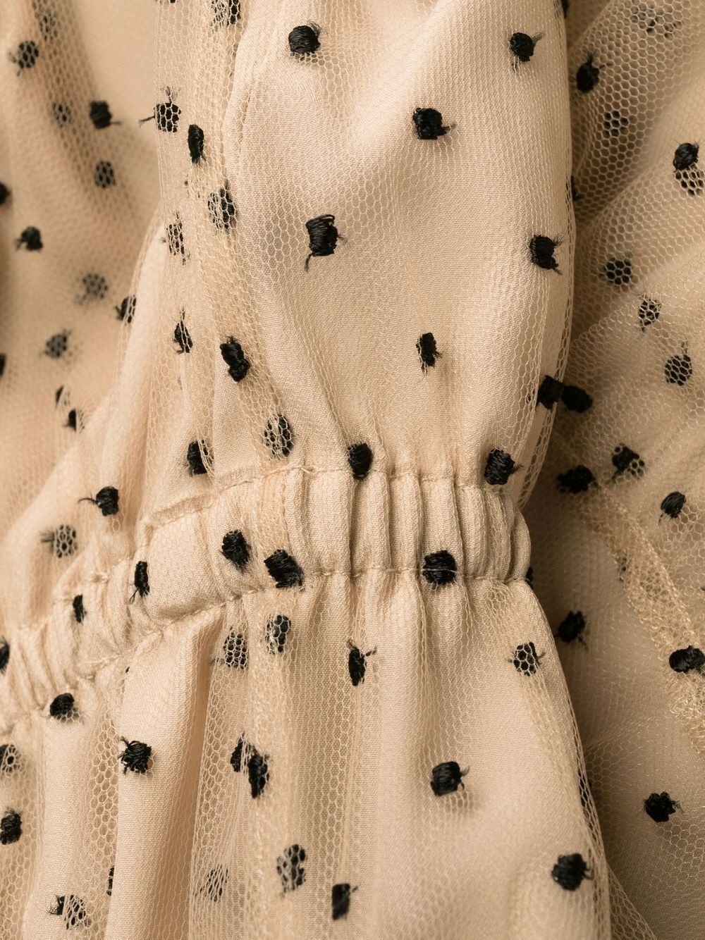 polka-dot one-shoulder minidress - 5