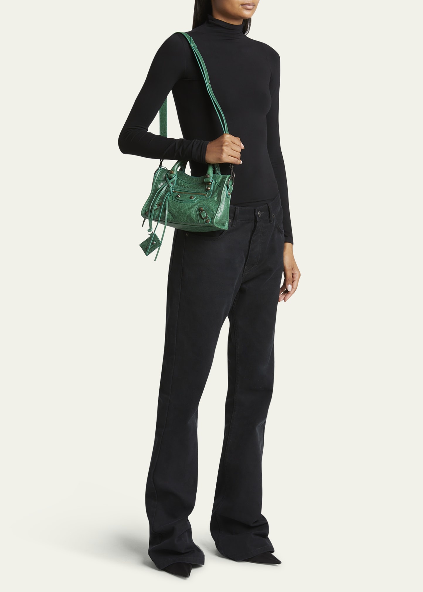 Le City Mini Leather Top-Handle Bag - 6