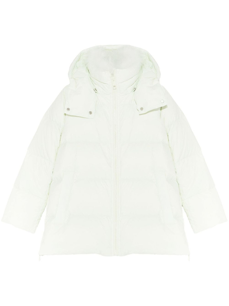 shearling-trimmed down jacket 1