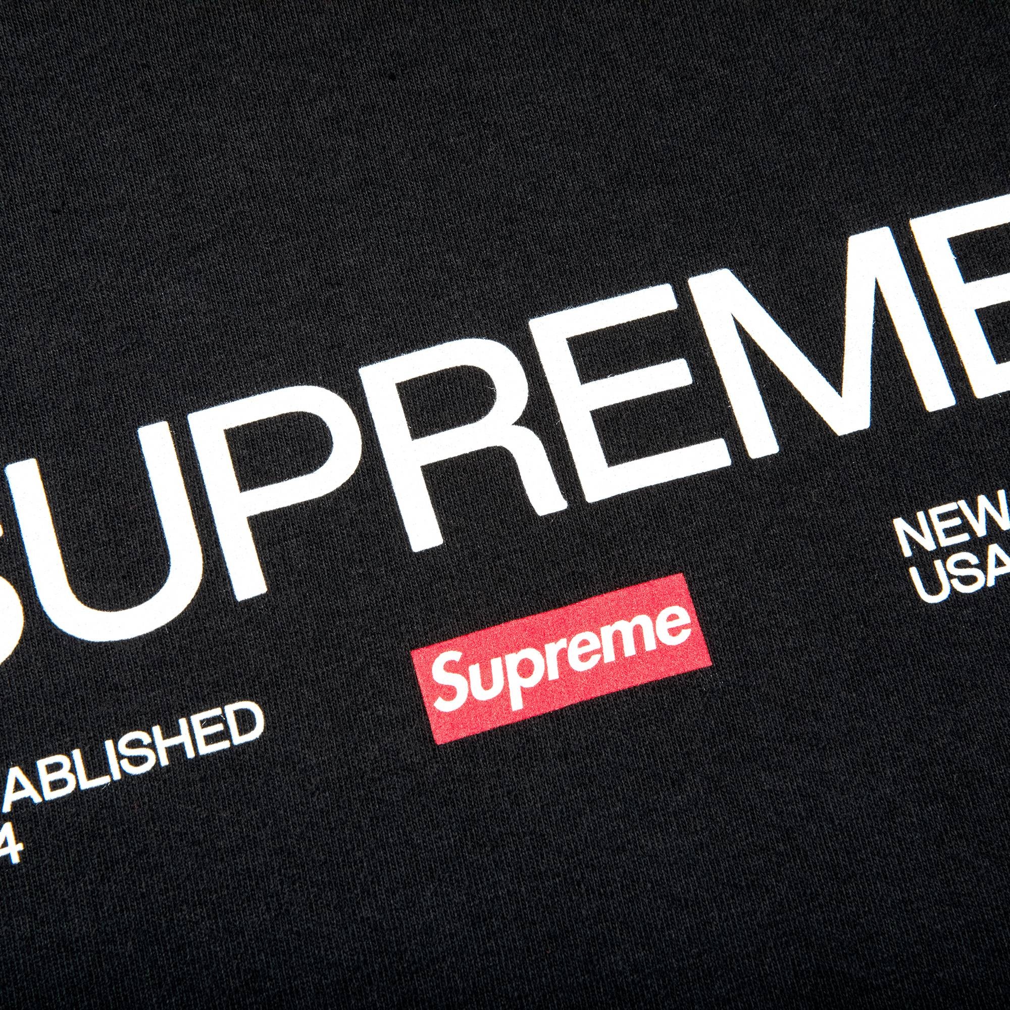 Supreme Est. 1994 Tee 'Black' - 2