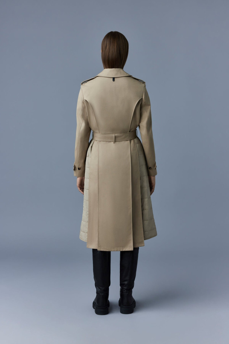 ASTRID Mixed media trench coat 4