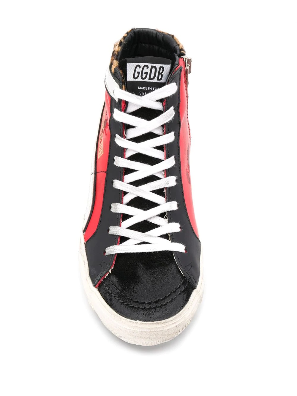 graphic print high-top sneakers - 4