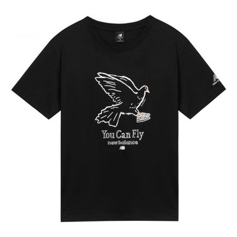 New Balance x Naijel Graphic Print Tee 'Black White' AMT12341-BK - 1