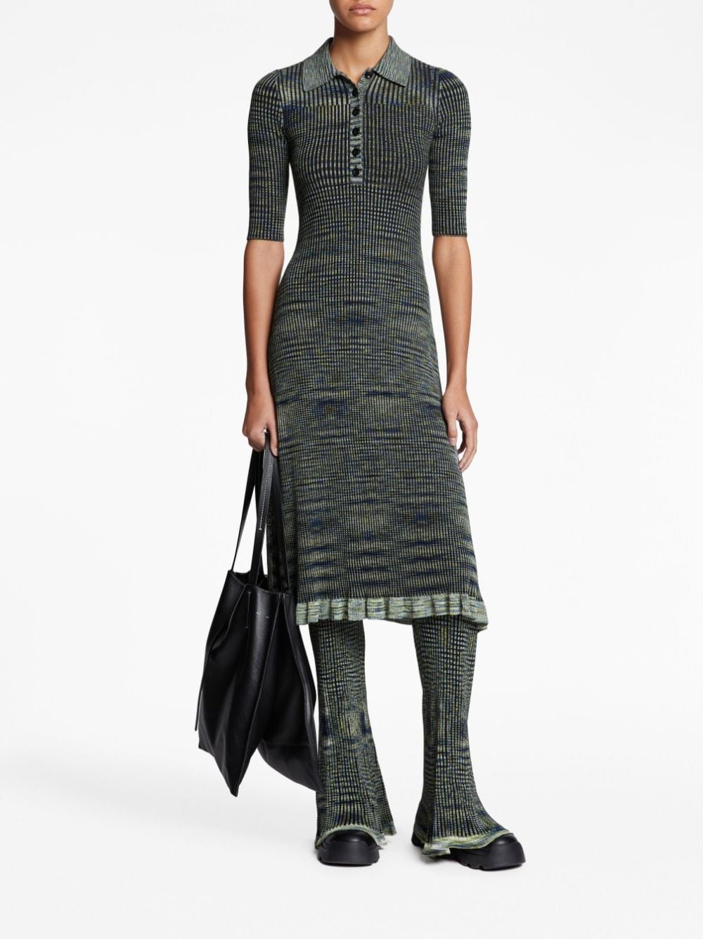 Space-Dye Polo Dress - 2