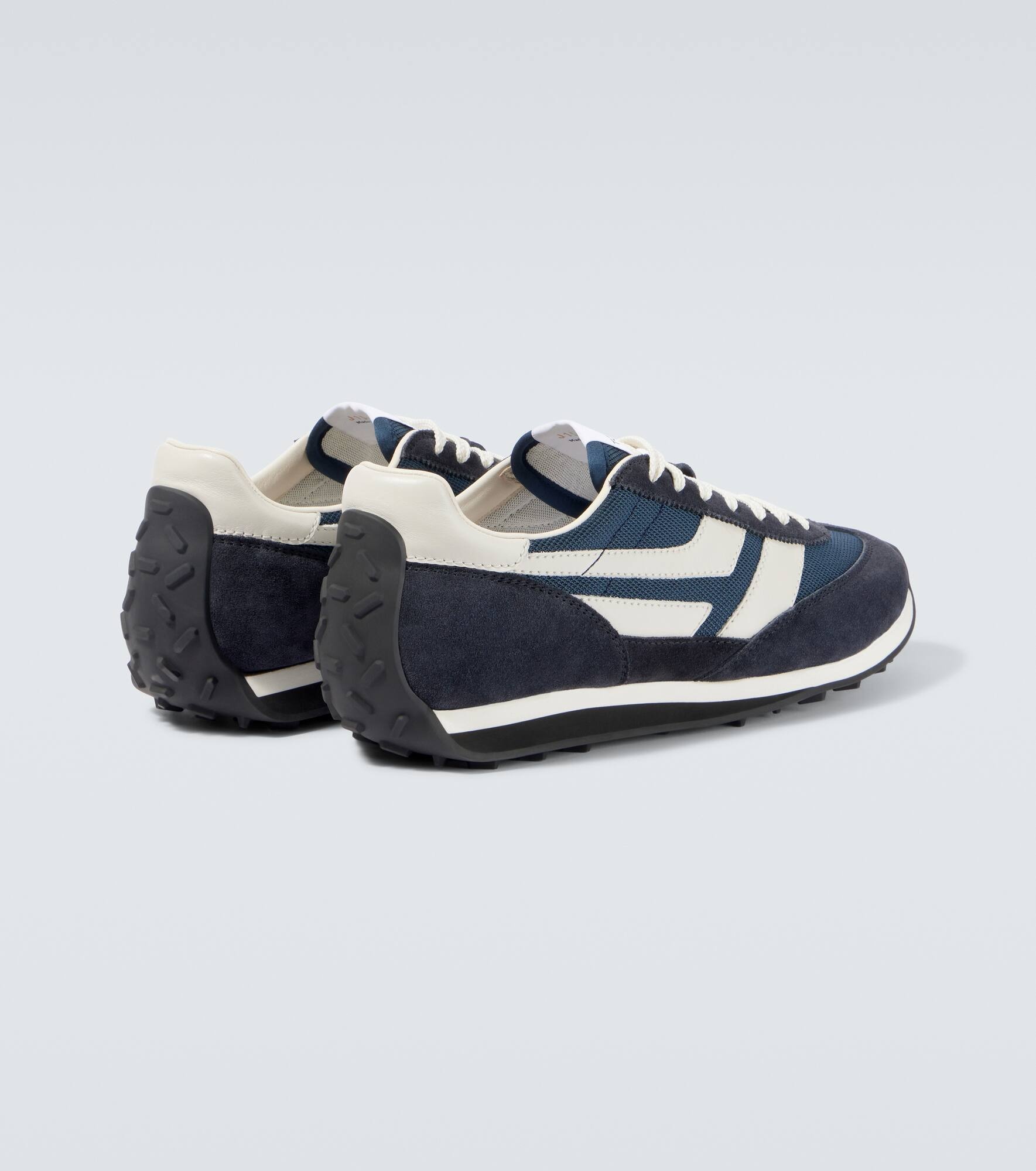 Mick suede-trimmed sneakers - 6