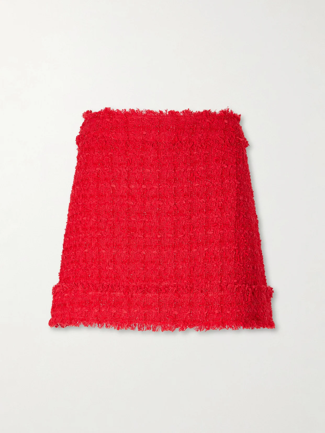 Flared Tweed Mini Skirt - 1