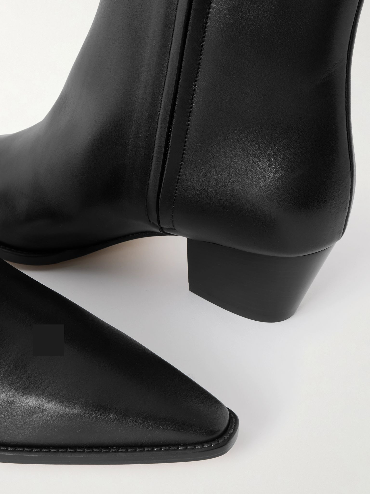Aliera 50 leather ankle boots Black - 4