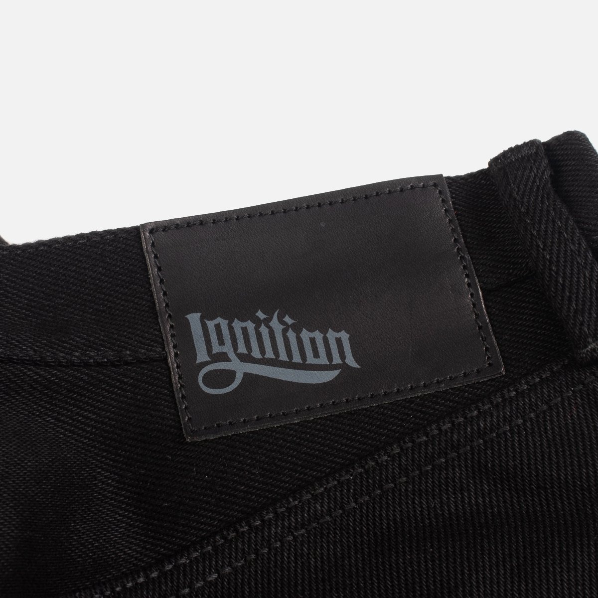 IGW-101B Ignition Works 20oz Denim Slim Fit Tapered Cut Jeans - Black - 8