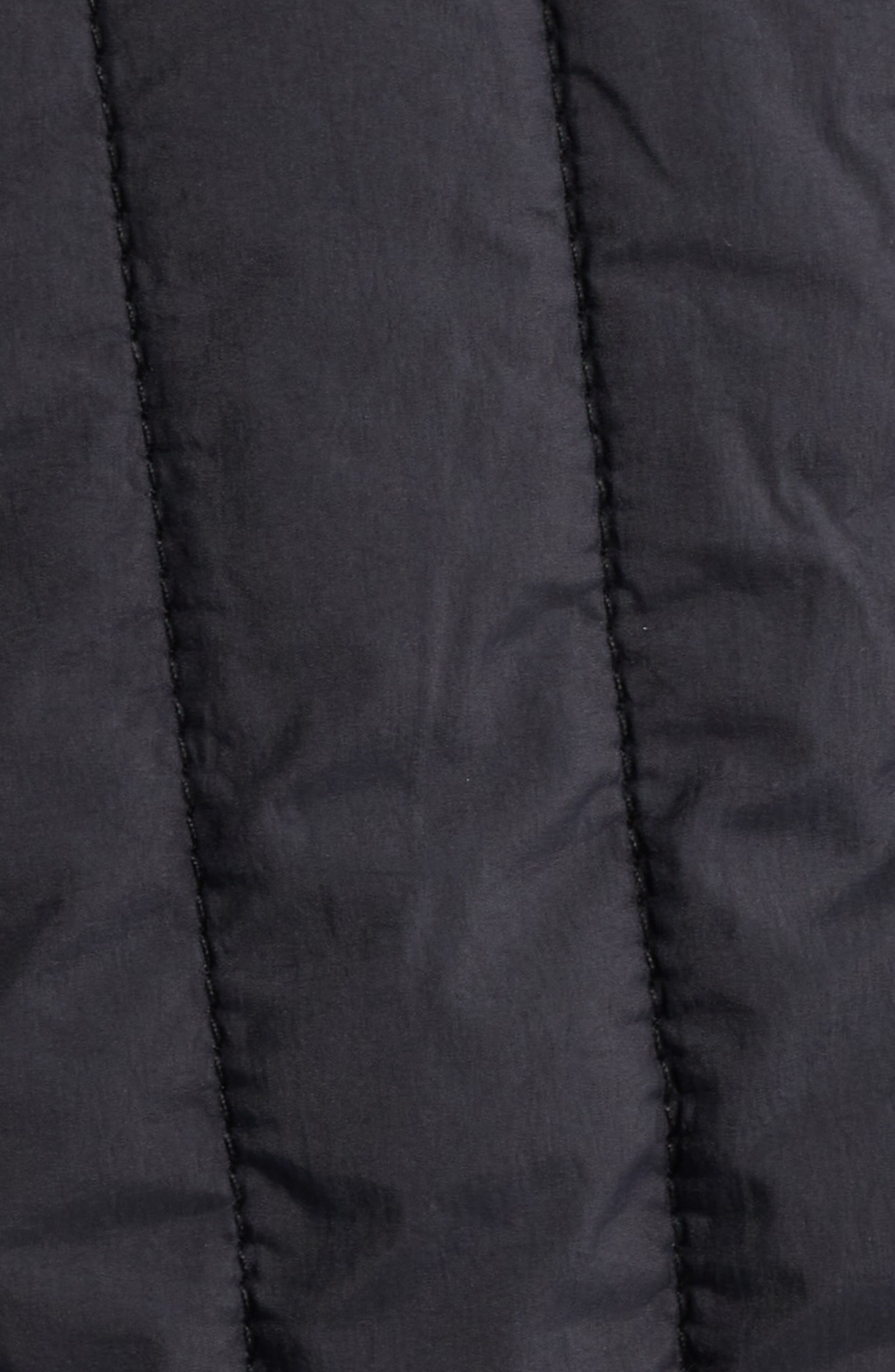 Rains Banja Water Resistant Channel Quilted Bomber Jacket in Navy at Nordstrom - 5