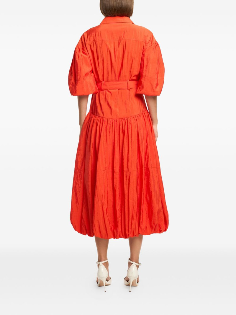Daliah belted balloon-sleeve midi dress 4