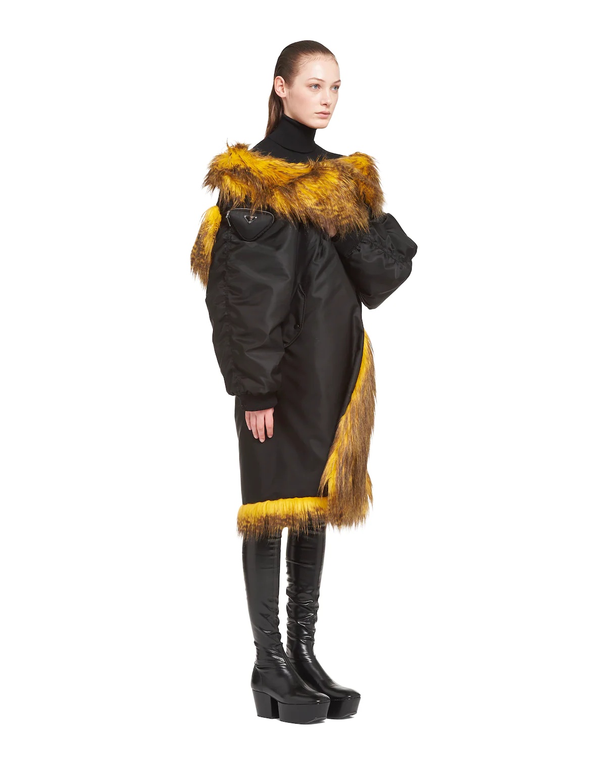 Oversized Re-Nylon raincoat - 3