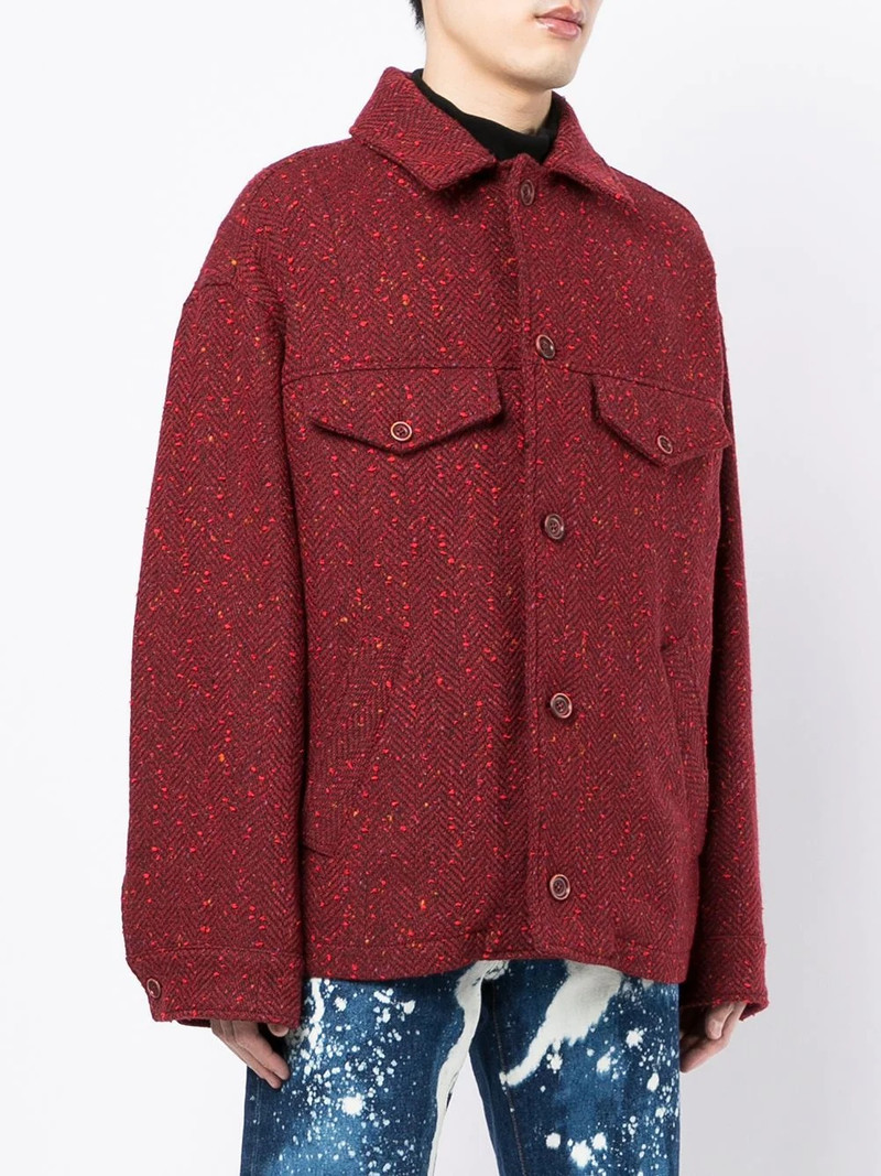 herringbone-effect jacket 3