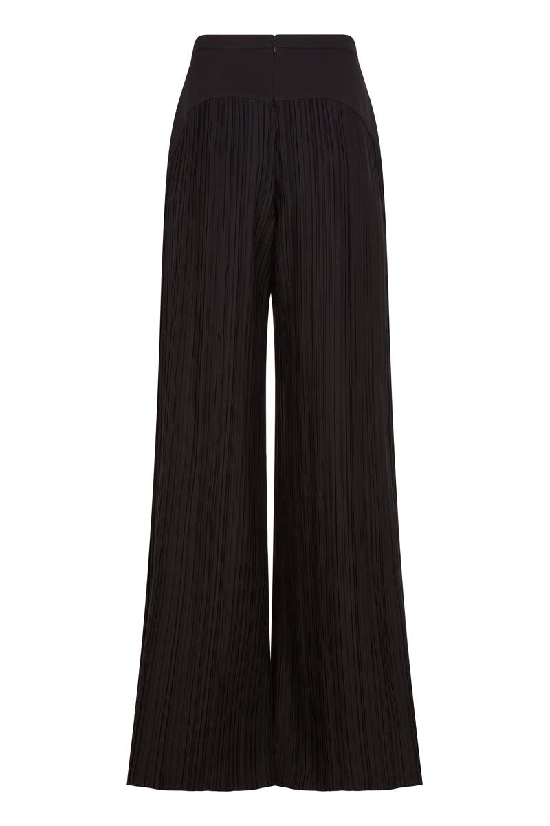 Silk Georgette Pleated Pant - 2